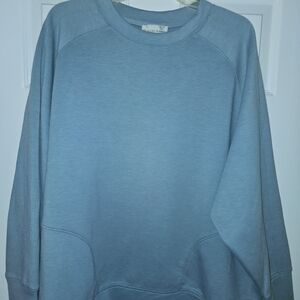 Zenana Outfitters Women's Light Blue Crewneck Top